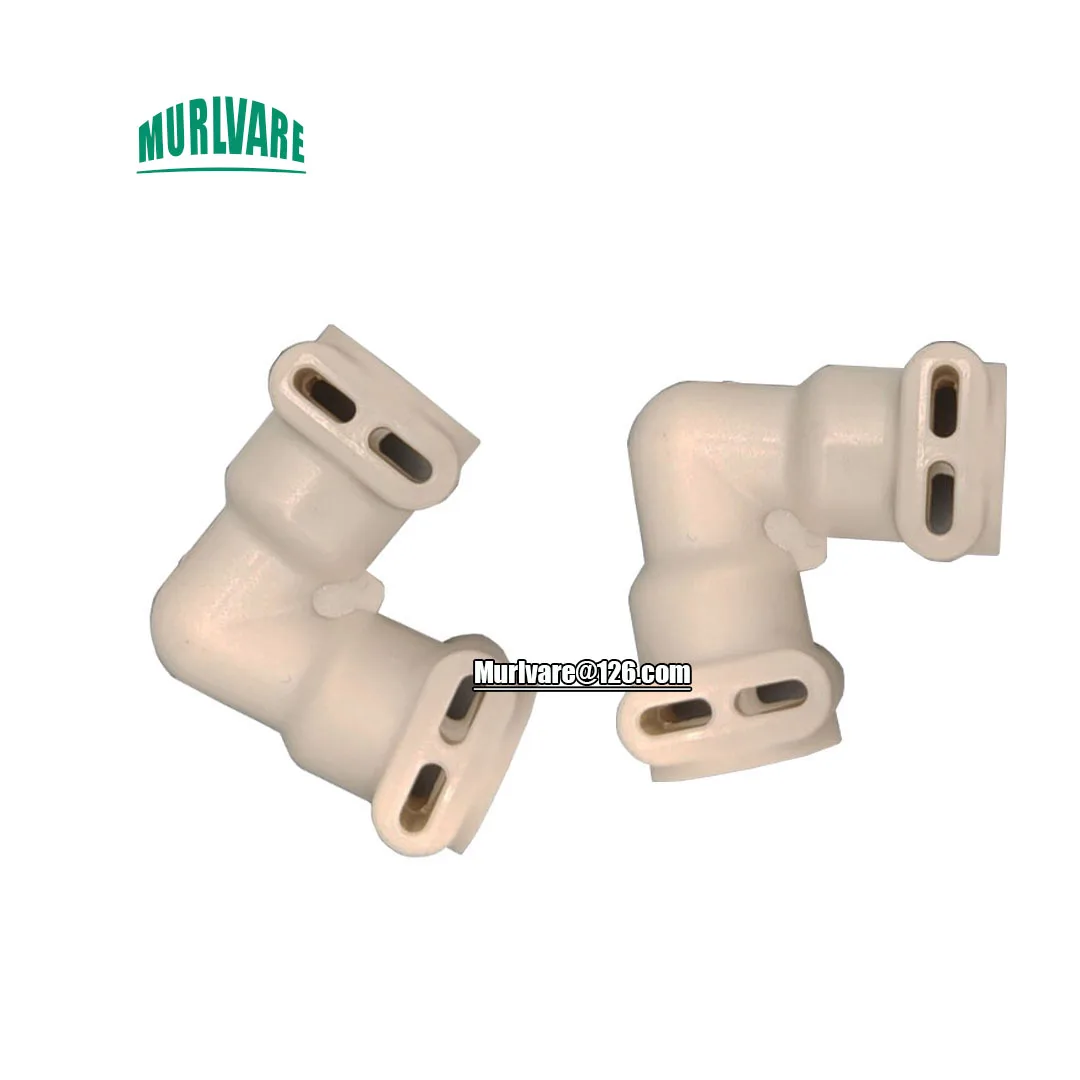 2Pcs Automatic Coffee Machine Connector Joint Adapter L-shaped Outlet Joint For Dr.coffee Coffee Machine