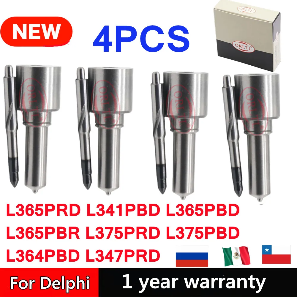 

4 шт. euro5 дизельная форсунка L365PRD L341PBD L365PBD L365PBR L375PRD L375PBD L364PBD L347PRD для Delphi Ssangyong Mercedes