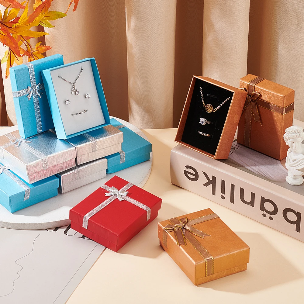 حزم هدايا عيد الحب صناديق من الورق المقوى مع عقدة خارجية ومعلقات مستطيلة مختلط الألوان 90 ~ 91x69 ~ 70x30 ~ 36 مللي متر #5