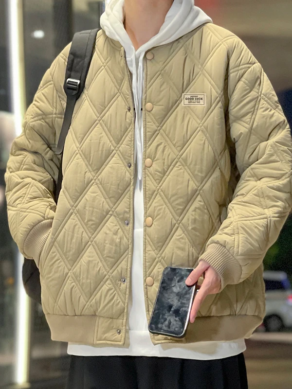 

Мужская зимняя рабочая куртка-пилот из американского хлопка со стильным декором на молнии