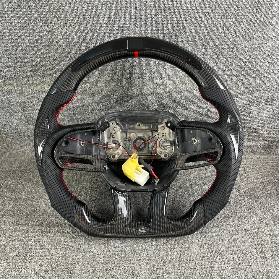 Heating Steering Wheel Fit For Dodge Challenger Charger Customized RPM Led Steering Wheel 2015-2024