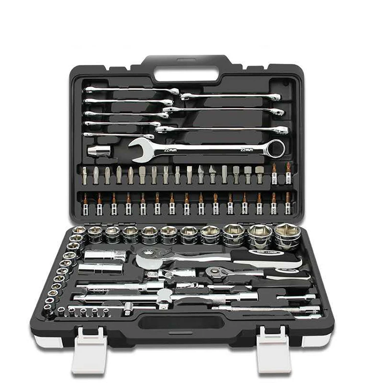 129pcs Professional Mechanic Hand Tools box set With Ratchet Wrench Set socket set /