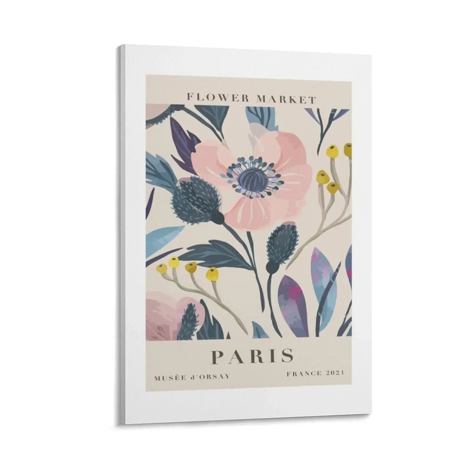

Paris Flower Market Aesthetic Canvas Painting Luxury living room decoration Decoration decorative picture for living room decor
