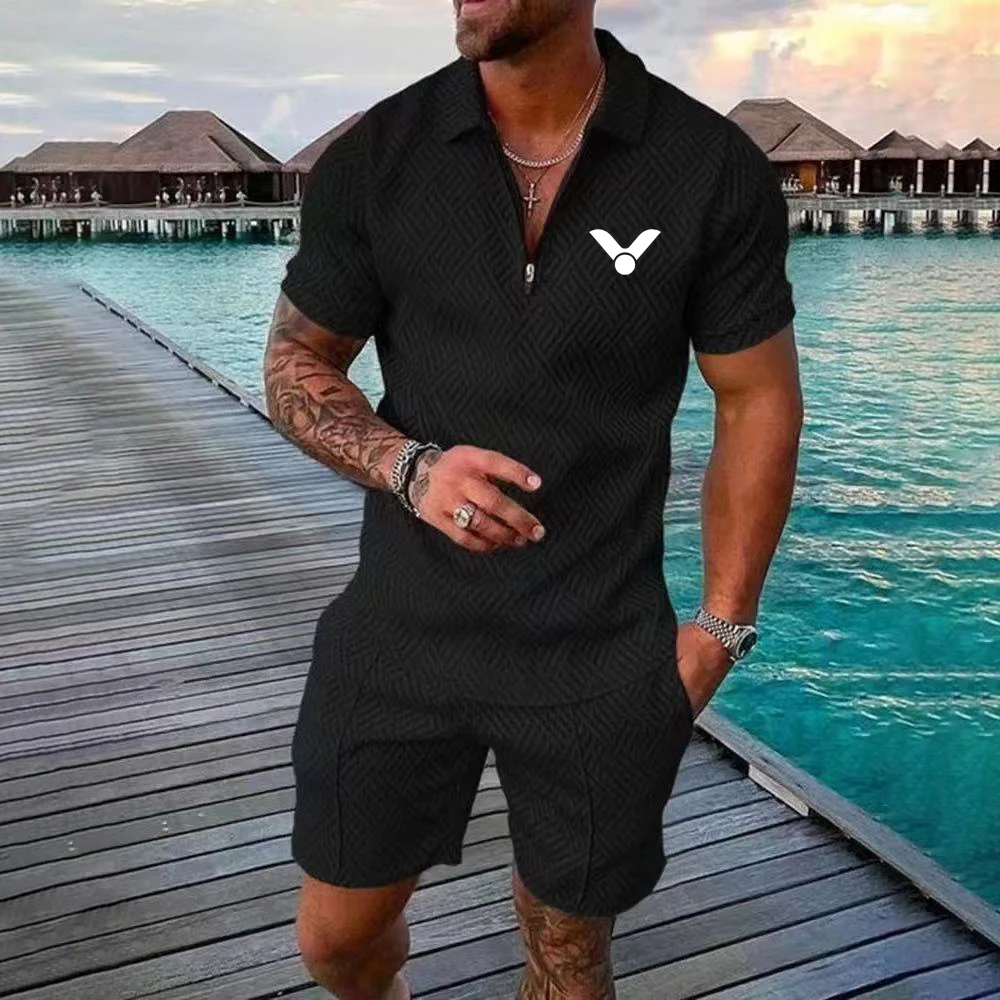 

Men's quick-drying suits, 3D printed badminton suits, table tennis suits, breathable sports training T-shirts, loose and oversiz