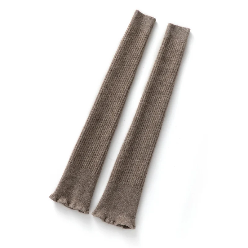 

Осень-зима, 100% кашемир, удлиненная защита для ног для пожилых женщин с холодными ногами, теплая толстая защита коленного сустава, холодный чехол для ног