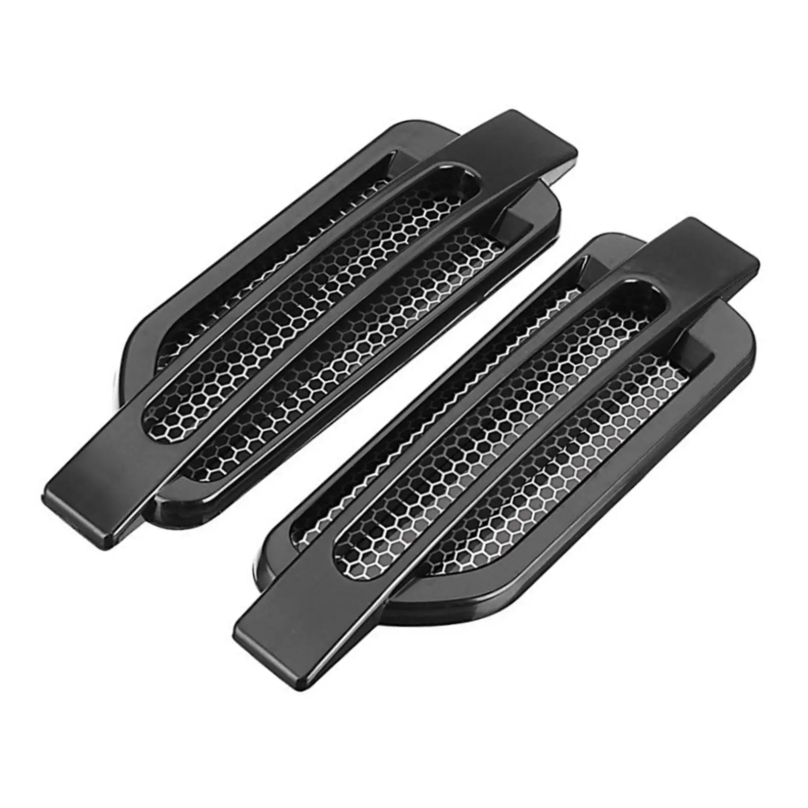 Sleek Car Side Vent Sticker Easy Install Rustproof Mesh Auto Air Outlet Decoration for All Car Models