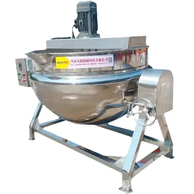 Factory outlet  Electric Agitator Jacketed Cooking Kettle Mixer Pot
