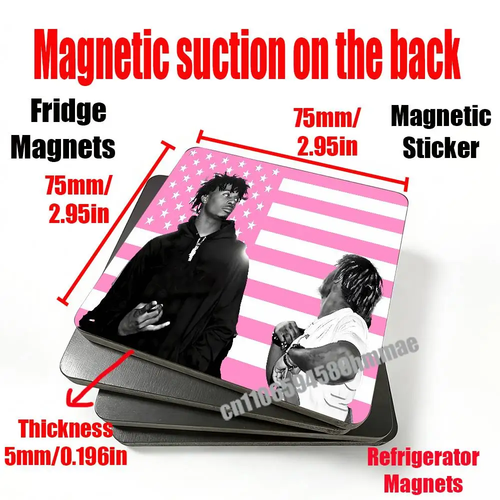 

For America USA P-Playboi Carti Fridge Freezer Refrigerator Magnets Metal Cabinet Magnetic Sticker Cover Home