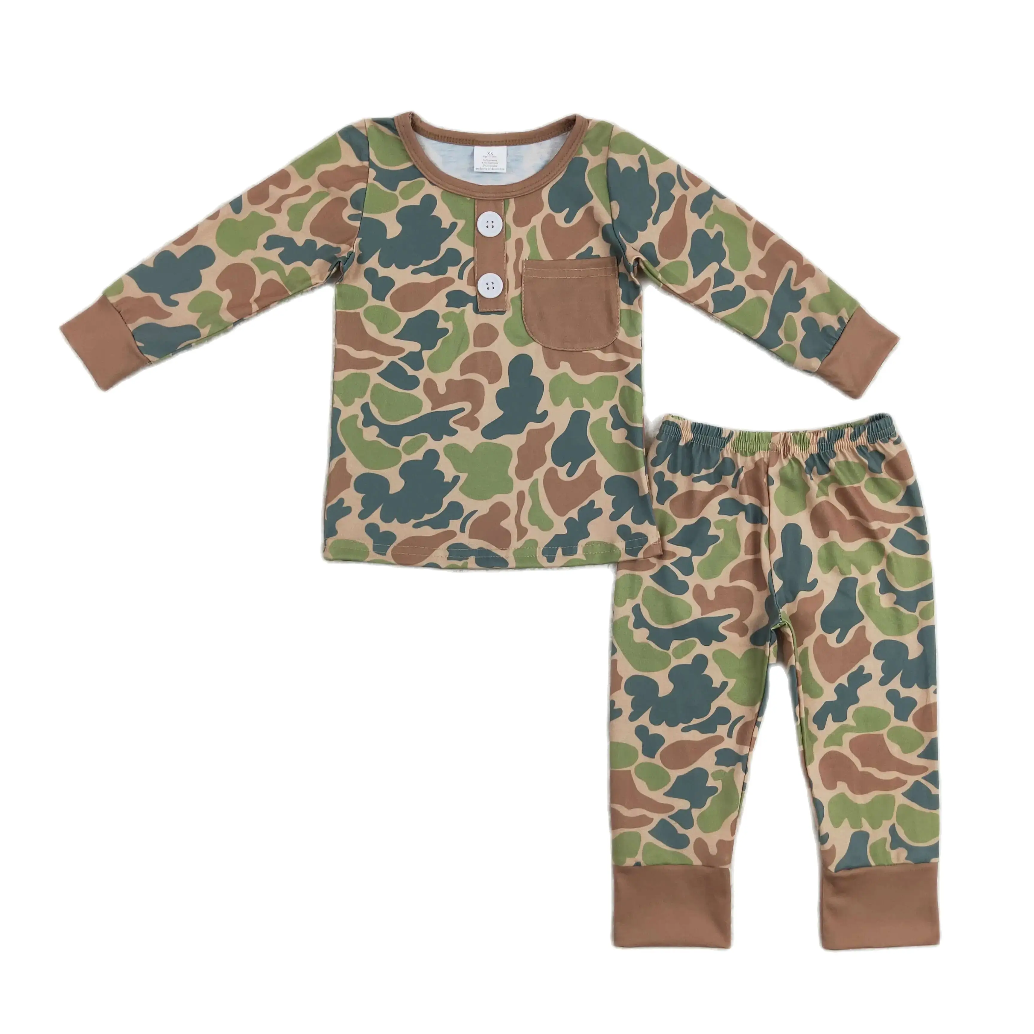 

Wholesale Infant T-Shirts Pants Long Sleeves Nightwear Children Kids Pajamas Set Baby Boy Toddler Camo Sleepwear Outfit