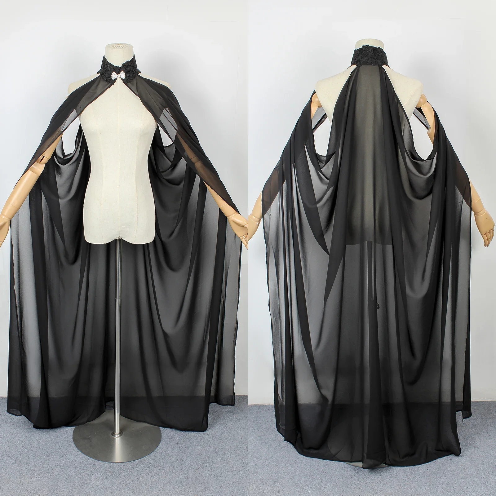 1 Uds. Capa con capucha de manto fresco, bata Wicca, capa Medieval, chal, fiesta de Halloween, disfraces de mago y bruja para mujer