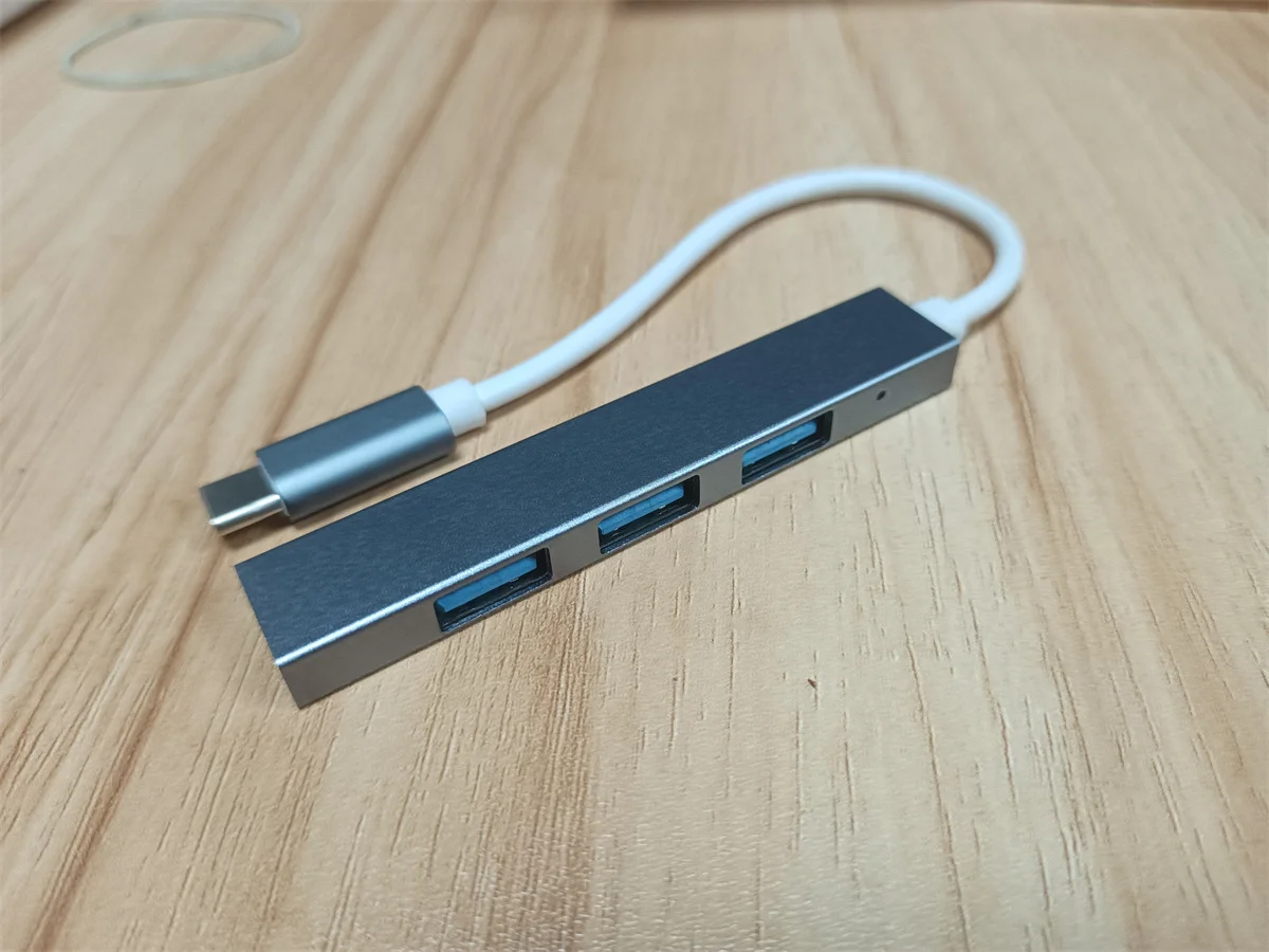 Hub de Type C ou USB à 4 ports, pour téléphone portable, Extension d'ordinateur, chargement de données, imission de dérivation, câble USB