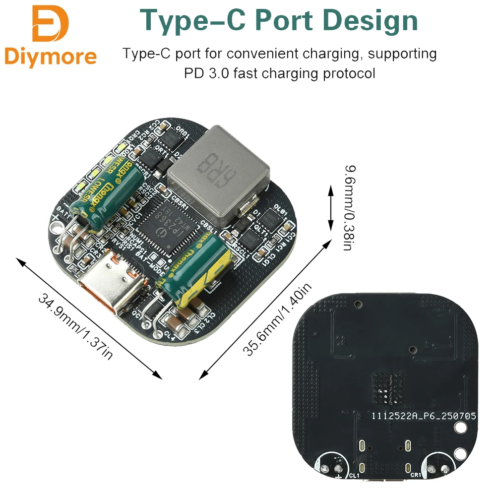 

IP2368 2-5S Bidirectional High-Power Charging And Discharging Module Supports PD 100W Boost/Buck Fast Charging Type C Interface