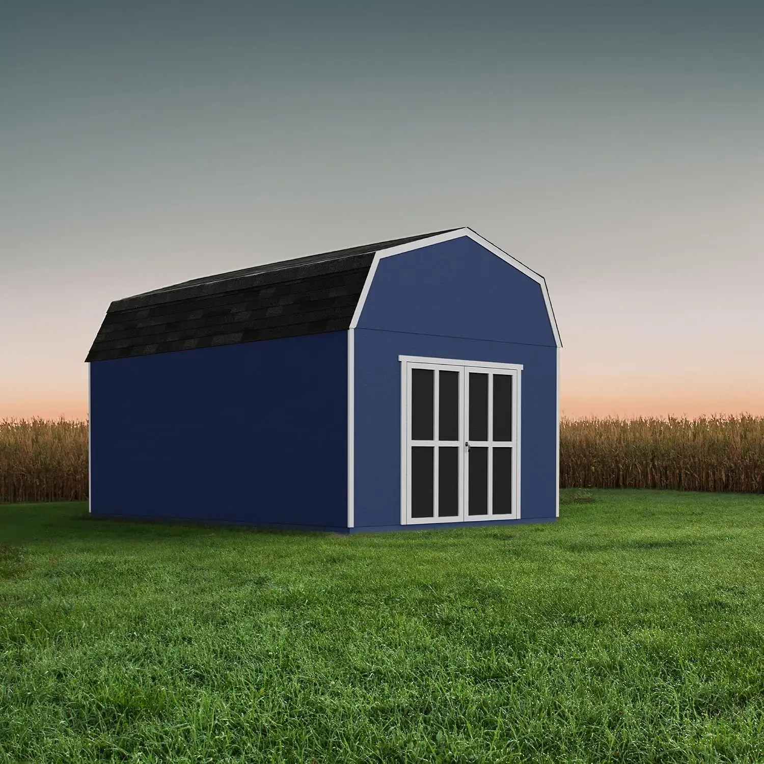 10x18 Wooden Storage Shed DIY Outdoor Garden Tool House w/o Floor Kit, Customized