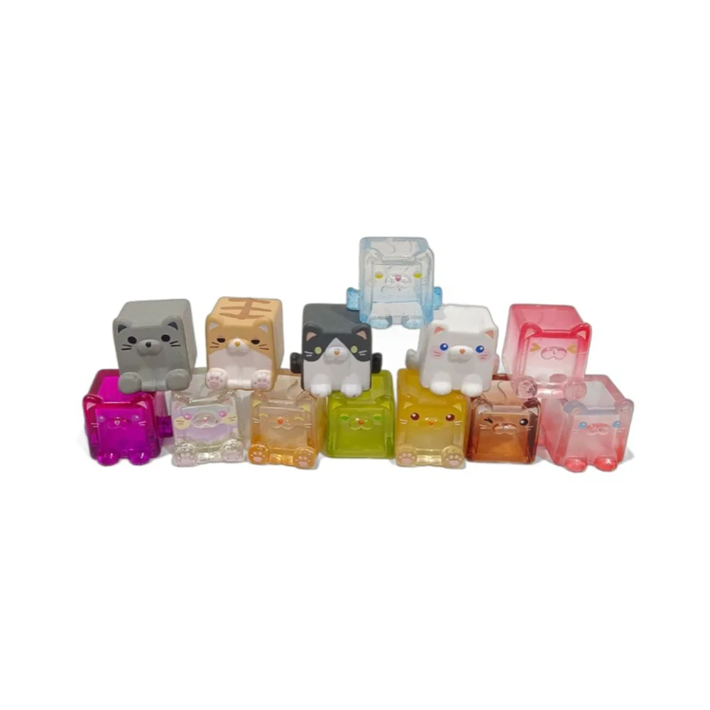 Multi style hollow kitten stacked toy dolls, cartoon twisted eggs, children's family gifts