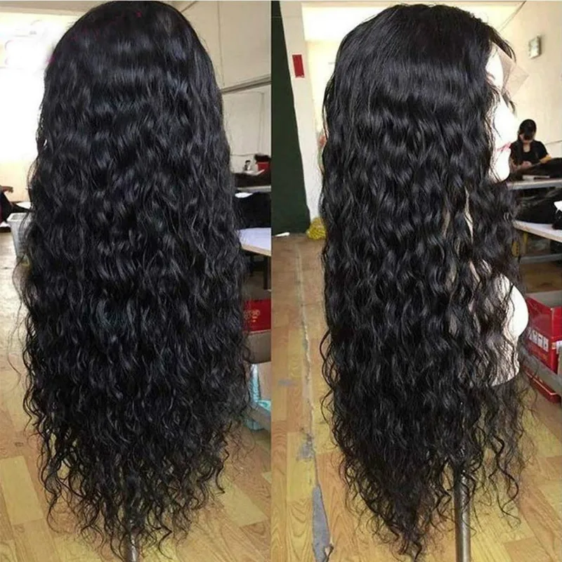 European and American wigs, African , fashionable middle-parted long curly hair, corn perm synthetic fiber wig