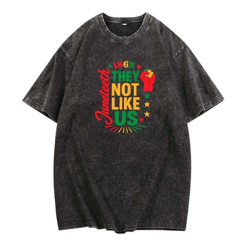 

Vintage - Washed Juneteenth Tee: Commemorate 1865 with a Stylish Heritage Statement