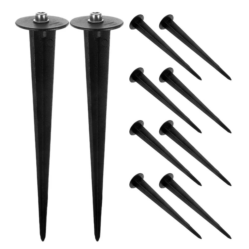 

10Pcs Landscape Aluminum Ground Stakes Solar Light Replacement Spike for Yard Garden Lawn Outdoor Use Stakes for Outdoor Lights
