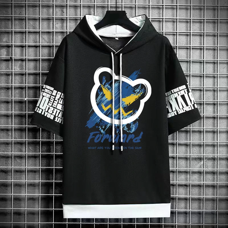 Men Women T Shirt Pullover Harajuku Streetwear Y2K Smiling Printed Tops Short Sleeve Graphic T-Shirt Summer Casual Men Clothing