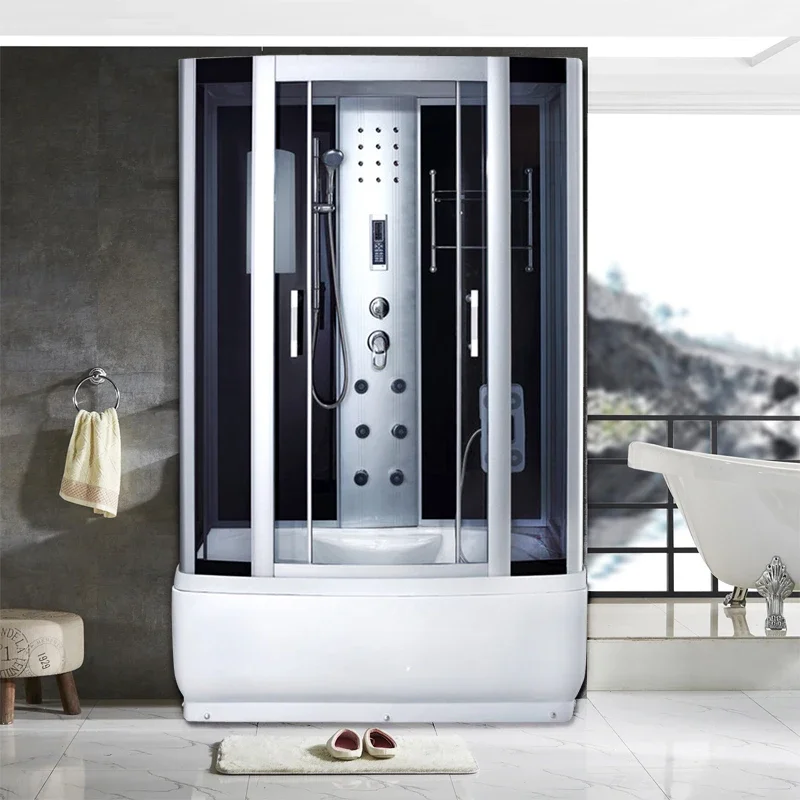 

Multifunctional integral shower room with bathtub rectangular household integrated bathroom