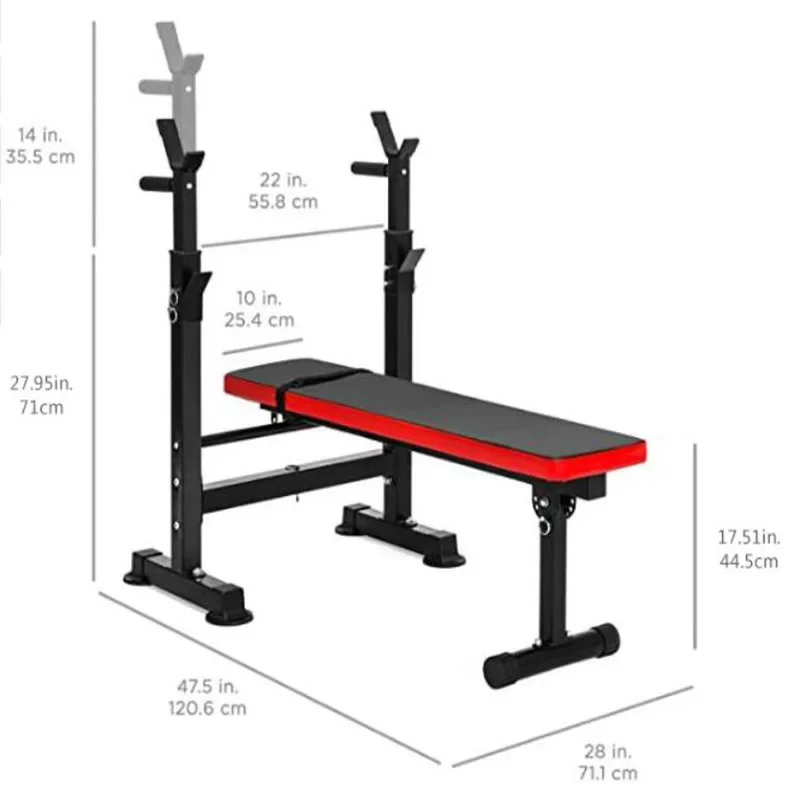 Wholesale Weight Lifting Bench Home Gym Folding Bench Indoor Bench Press And Squat Rack