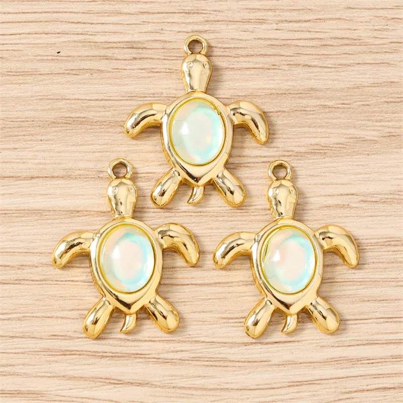Tusember 10 Stück Kristall-Meerjungfrauen-Schwanz-Muschel-Quallen-Schildkröten-Anhänger für Halsketten, Ohrringe, Armbänder, Anhänger, Bastelarbeiten – Detail 19