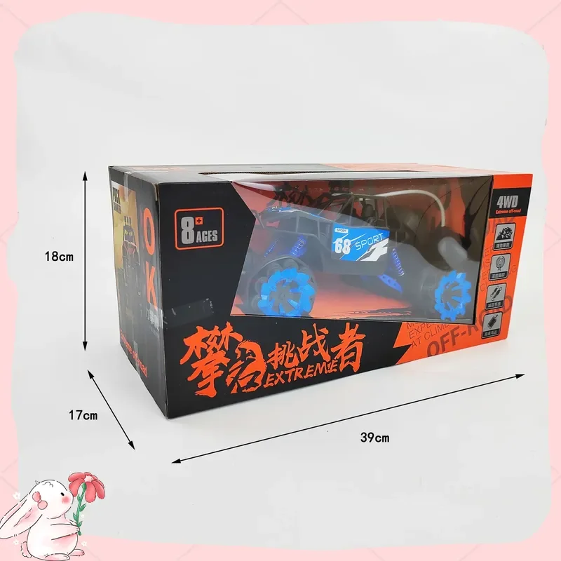 Coche teledirigido inalámbrico a escala 1:14, vehículo de escalada todoterreno eléctrico, volante de Control remoto, juguete de 4 canales para niños y adultos