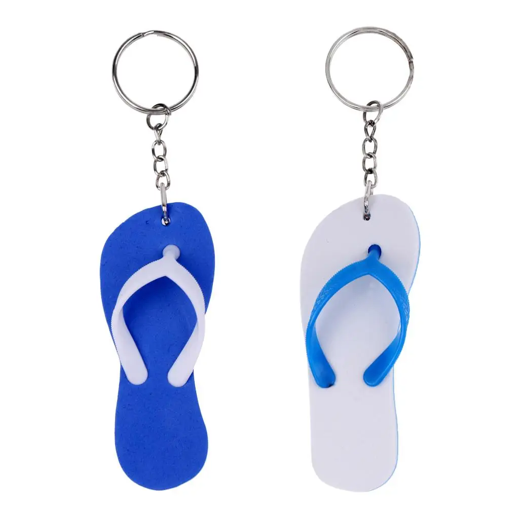 Novelty Flops Slipper Floating Key Fob Boat Buoyancy Keychain