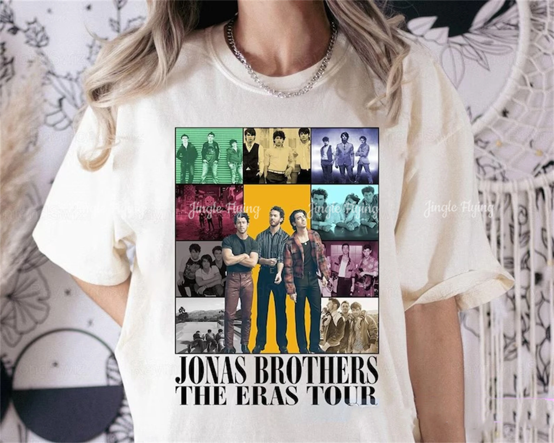 Oversized Tshirt Brothers T-Shirt Fan Tees Joe Jonas Homage Shirt