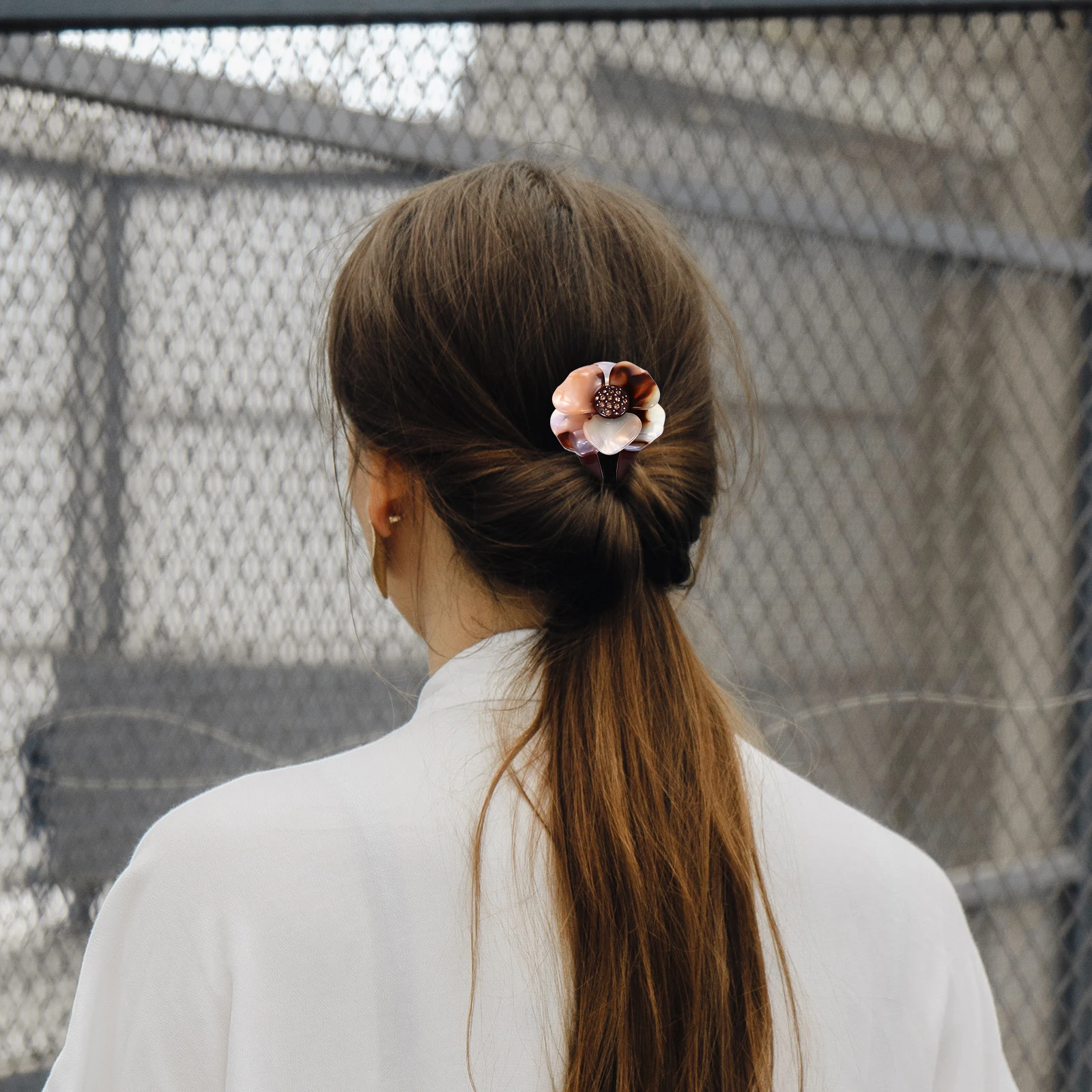 

Rhinestone Hair Stick Floral Retro Traditional Elegant Hairpin Decorative Accessories For Women Girls Suitable Wedding Daily