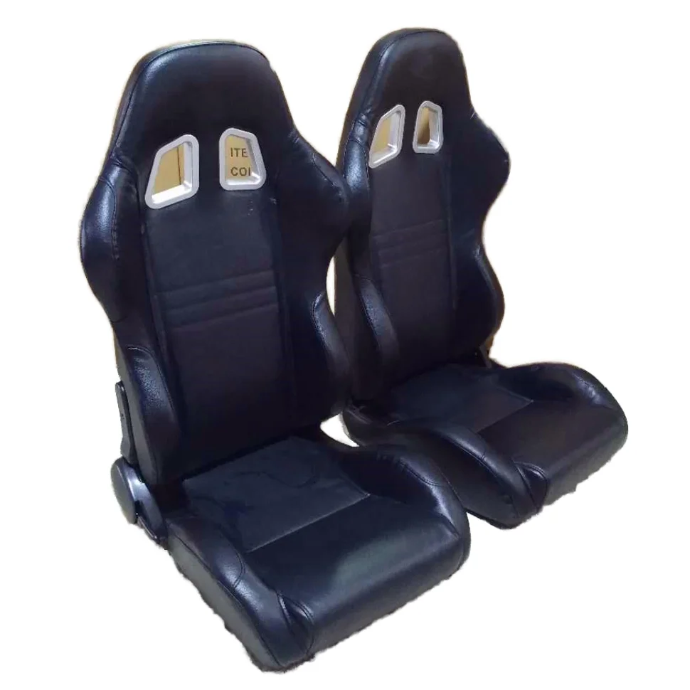 

Сиденья для гоночных автомобилей JBR1007 BLACK PVC с одним регулятором, модифицированные автомобильные сиденья, коллекция.