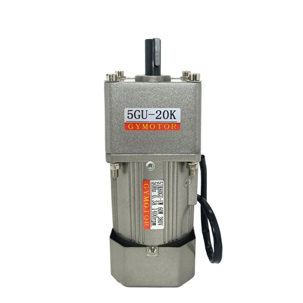AC 380V 60W Three Phase Shaft 12mm / 15mm, Constant Speed Flange‑mounted VersionGear Motor 5GU Gearbox AC Motor