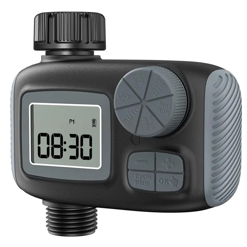 ABMH-Sprinkler Timer Garden Hose Faucet Timer With Rain Delay/Manual/Automatic Drip Irrigation Function Watering Timer US