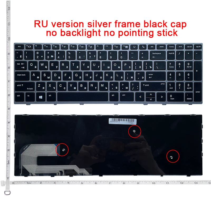 

New RU Russian Keyboard For HP Elitebook 850 G5 855 G5 755 G5 750 G5 15U G5 Without Point No Backlit