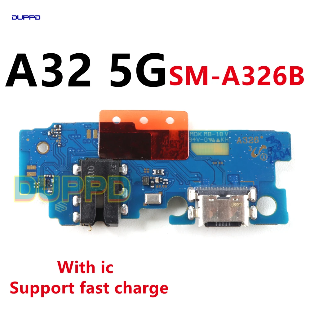 For Samsung Galaxy A32 4G 5G A325F A325 A326B Dock Connector USB Charger Charging Port  Mainboard Main Mother Board Flex Cable