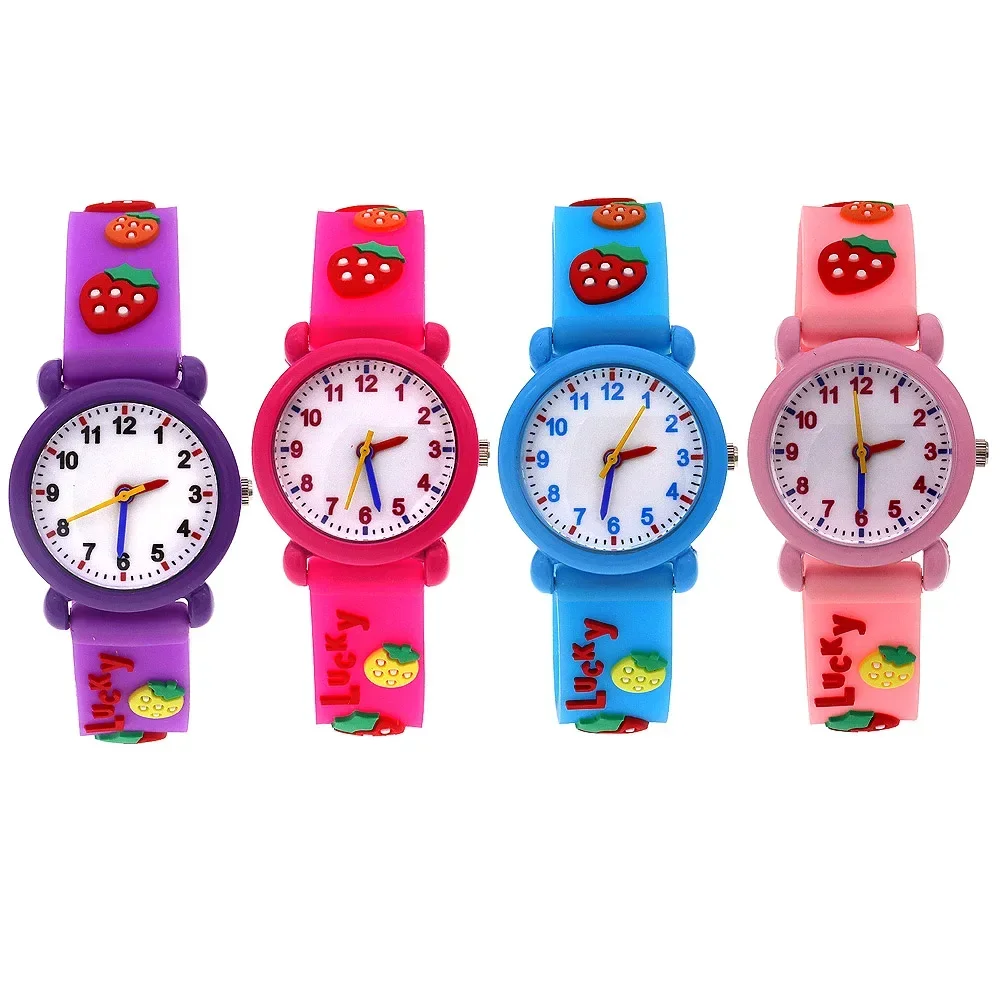 4Pcs Adjustable Waterproof Quartz Wristwatches Set for Boys & Girls - Ideal Birthday Party Gift for Children