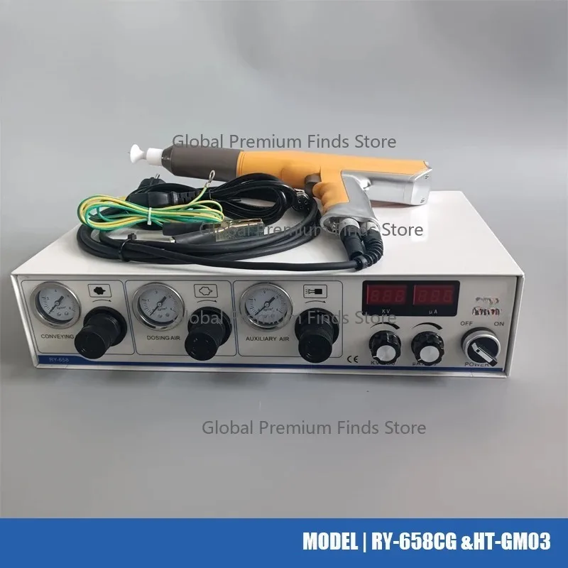 

Complete GM03 Powder Coating Kit And Electrostatic Powder Coating Machine Equipment High Voltage HV Output Control Generator