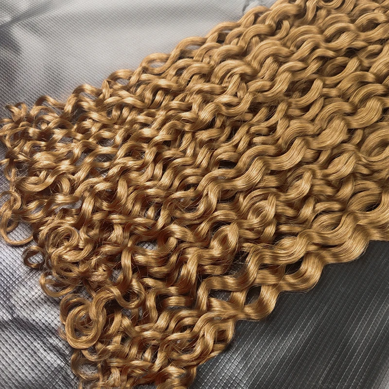 Włosy naturalne Deep Wave, 100% ludzkie, dziewicze, surowe, bez wszywki, kręcone jak woda, luzem, różne opcje wyboru.