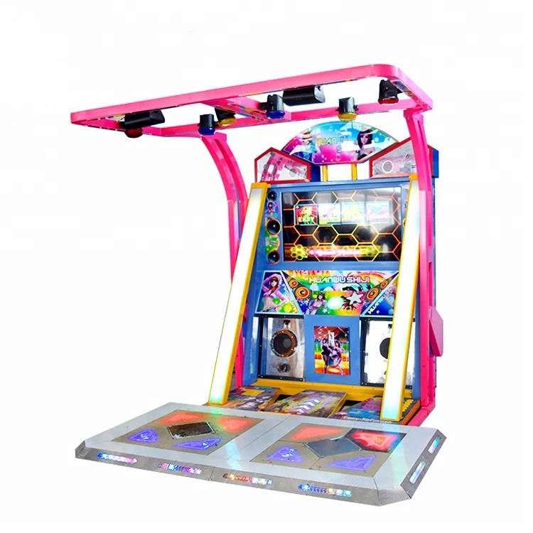 SQV shopping mall amusement Park Super music 2 players arcade vending dancing game machine for sale