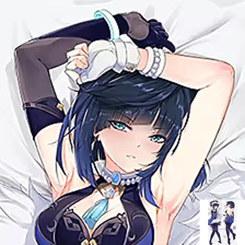

Anime Dakimakura Pillow Case Yelan Sexy and Busty Beautiful Girl Double-Sided Halloween Decoration