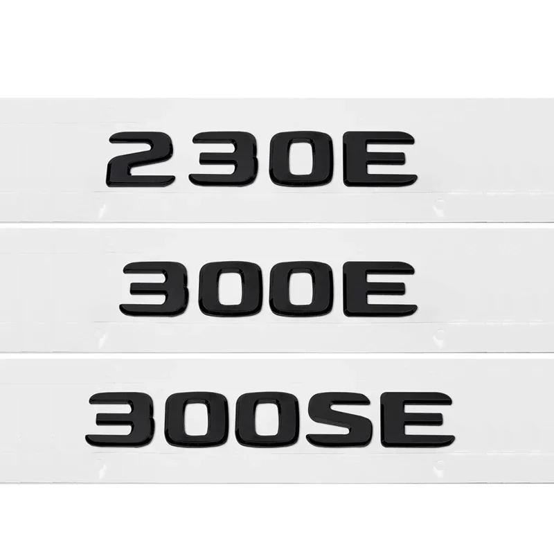 Emblema Adhesivo ABS para Maletero Trasero de Coche Mercedes Benz 230E 300E 300SEL 300SE 500SEL 560SEL 600SEL W203 W210