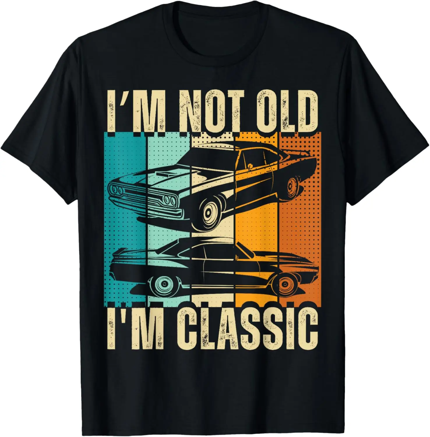 

Классическая забавная винтажная футболка в стиле ретро с рисунком Muscle Car Im Not Old Im