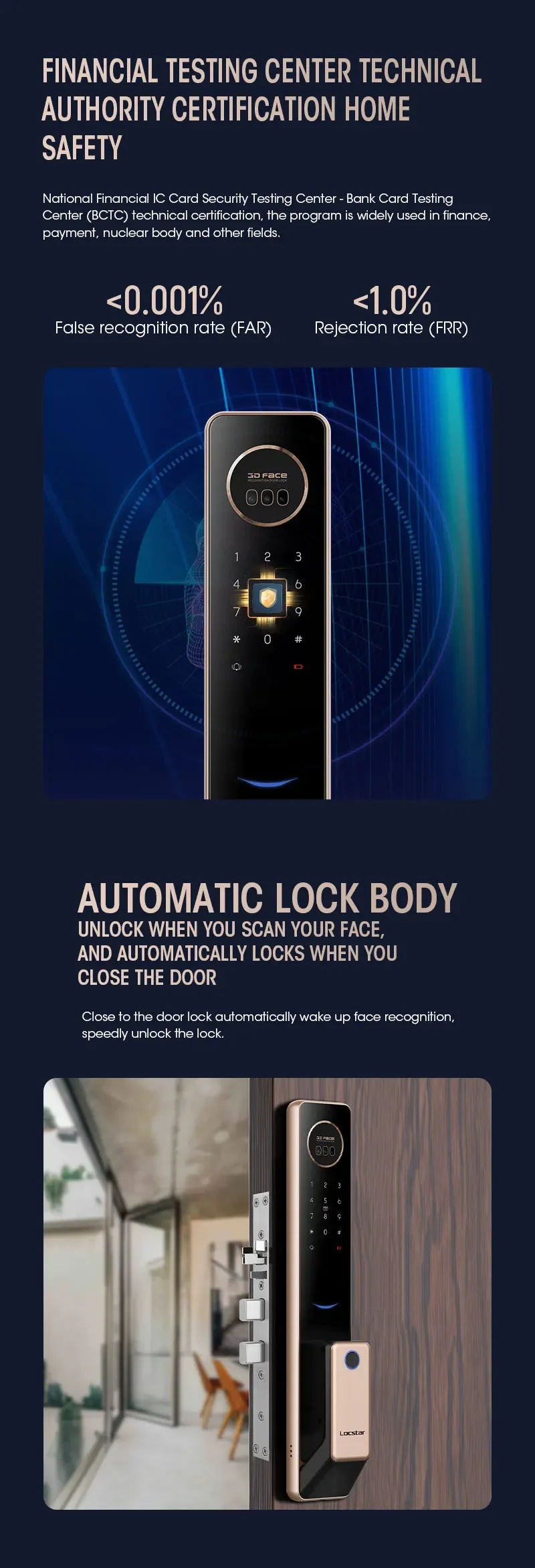 TTlock APP Face Recognition Fingerprint Code Card Digital Smart Door Lock