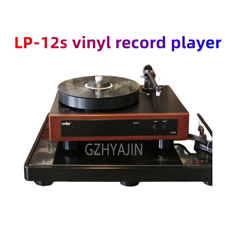 

New LP-12s vinyl record player, with tonearm cartridge, phono disc suppression governor.