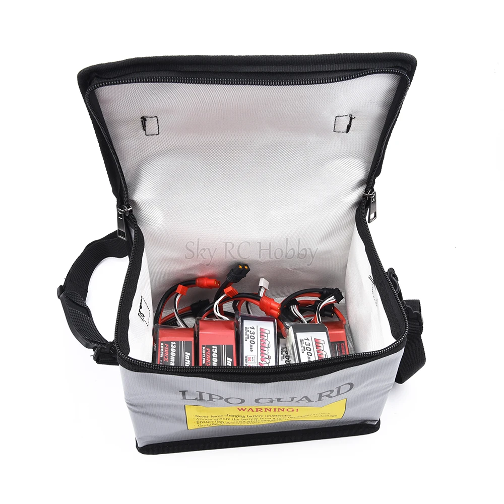 215x145x165mm Lipo Battery Safety Bag Portable Explosion-proof Fireproof Storage Bag With Safe Guard For RC Drone Batteries