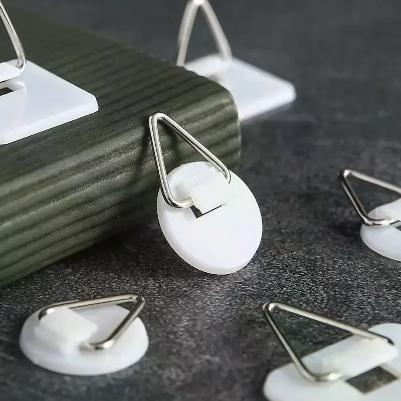 Plate Wall Hanger Adhesive Plate Hangers Home Picture Hooks Hanging Decorative Hangers Platter Art Without Nails Holders 10Pcs