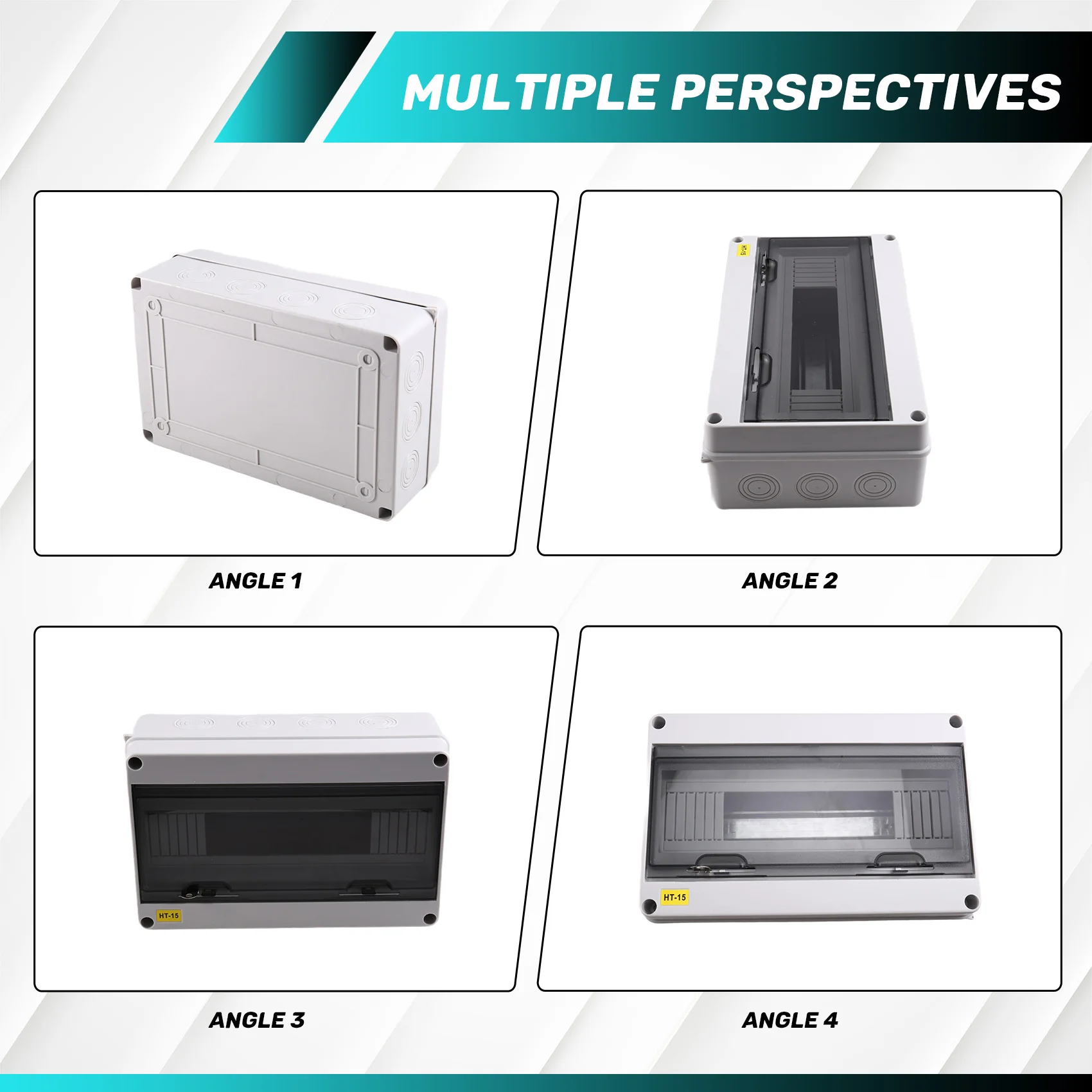 A89X HT Series Junction Box 15WAY PC IP65 Waterproof Distribution Box Outdoor Electrical for Circuit Breaker with Locking