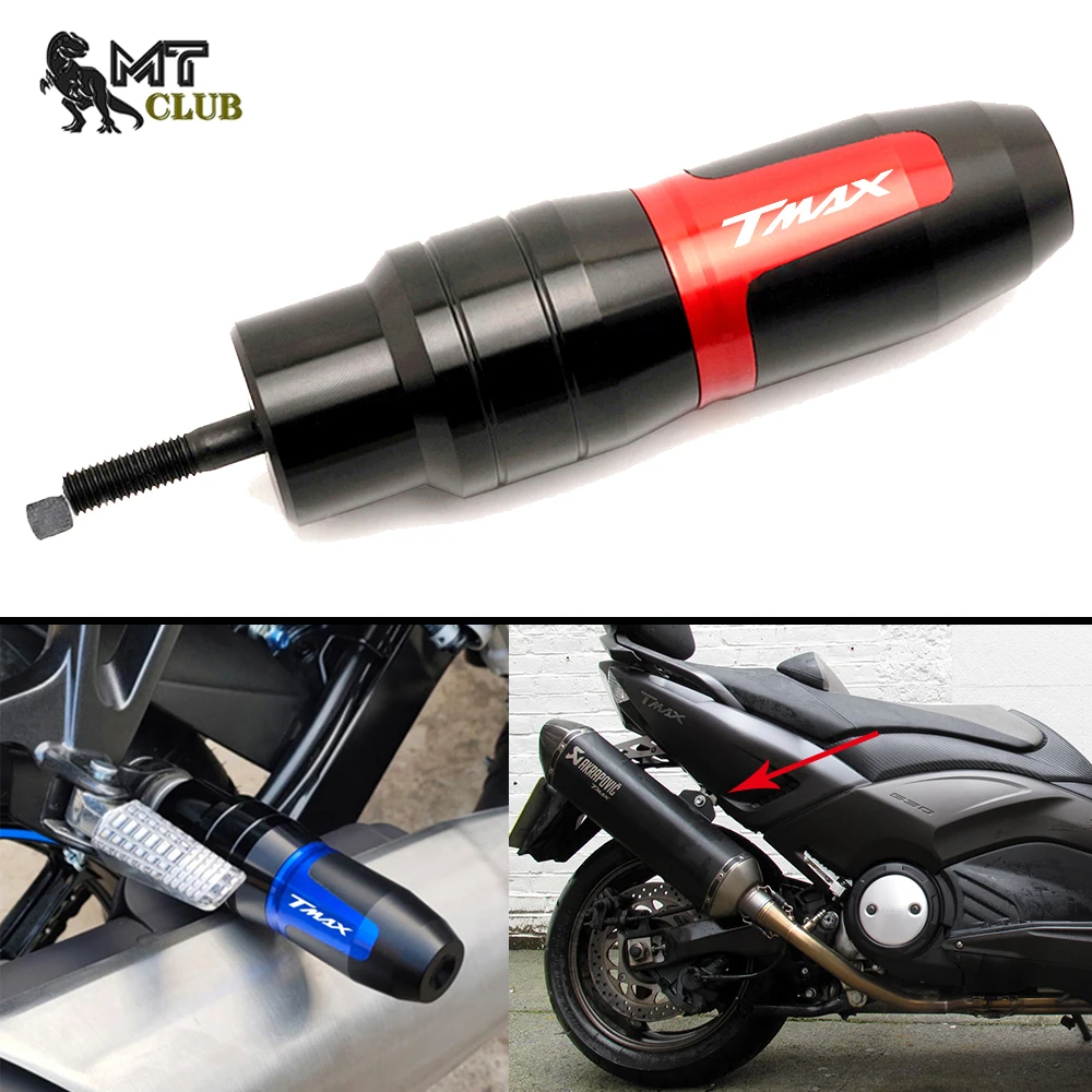 For YAMAHA TMAX 500 TMAX 530 SX/DX T-MAX TMAX500 TMAX530 Motorcycle CNC Accessories Frame Slider Anti Crash Caps Exhaust Sliders