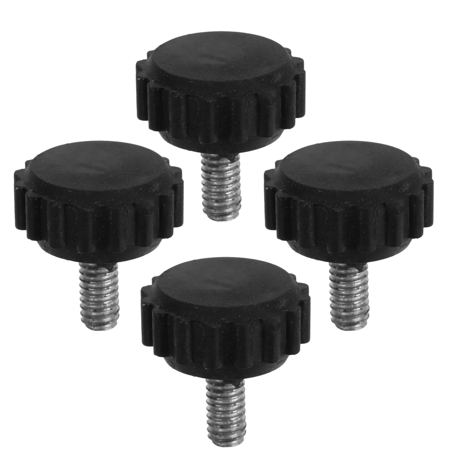 

4pcs Electronic Scale Pad Durable Plastic Base Adjustable Height Furniture Feet Screw On Glide Leveling Mounting Black Color