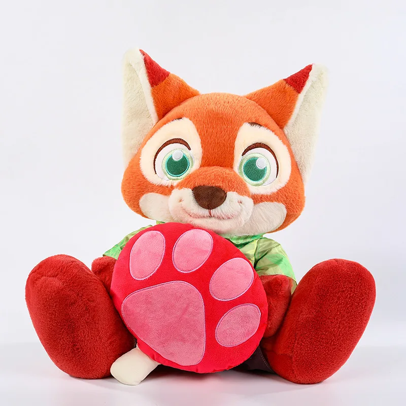 Poupées en peluche Disney Zootopia Judy et Nick, jouet doux, lapin renard, oreiller en peluche, décoration de chambre Kawaii, cadeau pour filles