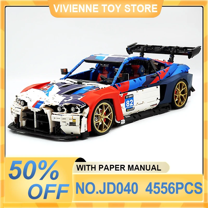 1:8 M4 Sportcar MOC JD040 Velocità Tecnica Veicolo Da Corsa Building Blocks Mattoni Assemblaggio Educazione Per Bambini Giocattoli Regali Di Natale